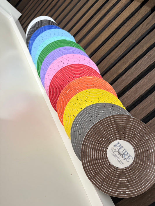 Coloured 3D Double Sided Foam Pads on a Roll – 3mm Pre-Cut Adhesive Foam Rectangles for Cake Toppers & Card Making