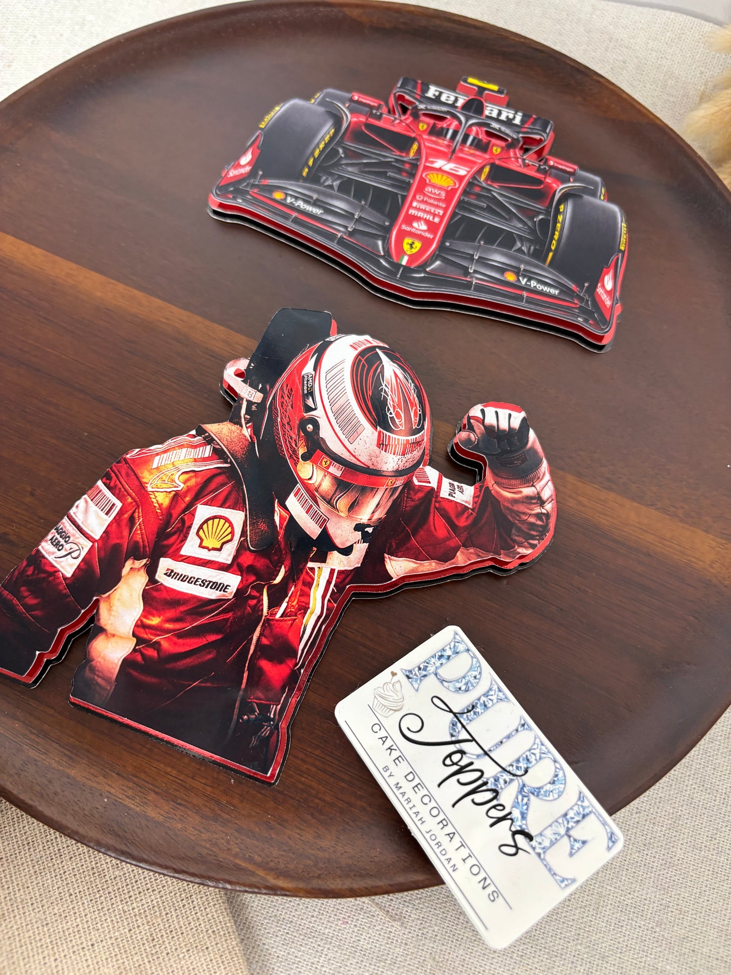 Personalised Formula 1 Cake Topper • Mercedes Cake Topper • F1 Cake Topper • Racing Cake Topper • Birthday Cake Decorations • Cake Topper Set