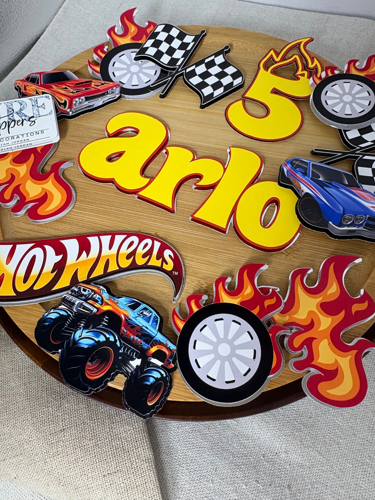 Hot Wheels Cake Topper Set – Cars Cake Decoration, Race Track Birthday Cake Topper, Hot Wheels Theme Cake Decorations for Kids Parties