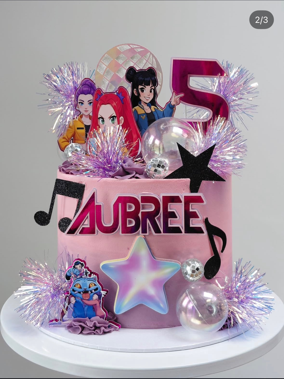K-Pop Demon Hunter Cake Topper - Personalised K-Pop Demon Hunter Cake Topper