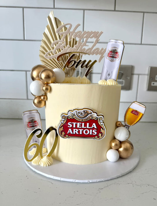 Stella Cake Topper, Stella Artois Cake Toppers, Beer Cake Topper, Cake Decorations