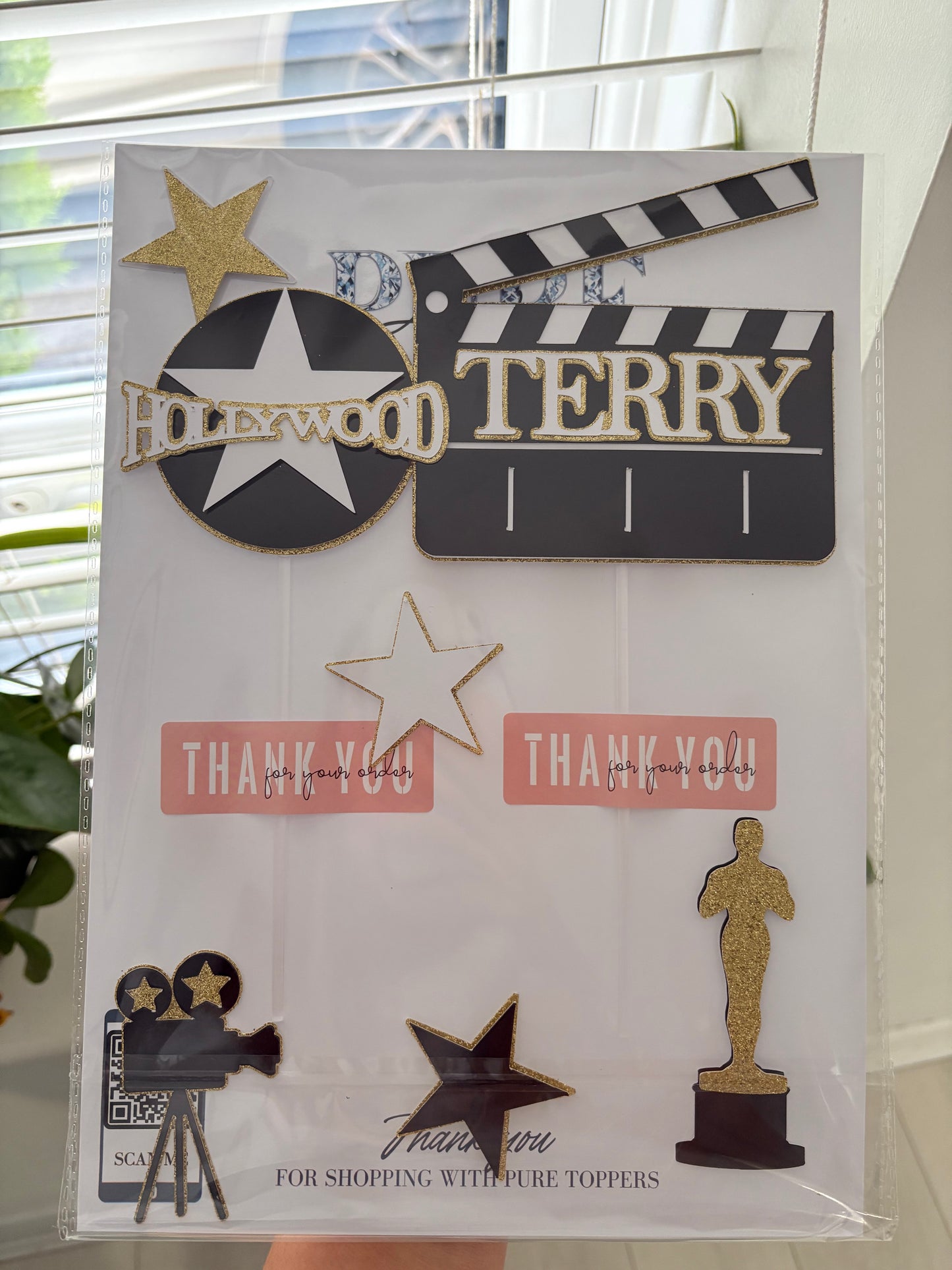 Movie Hollywood Cake Topper, Movie Award, Walk Of Fame, Personalised Cake Toppers, Cake Decorations, Party Supplies, Kitchen Supplies