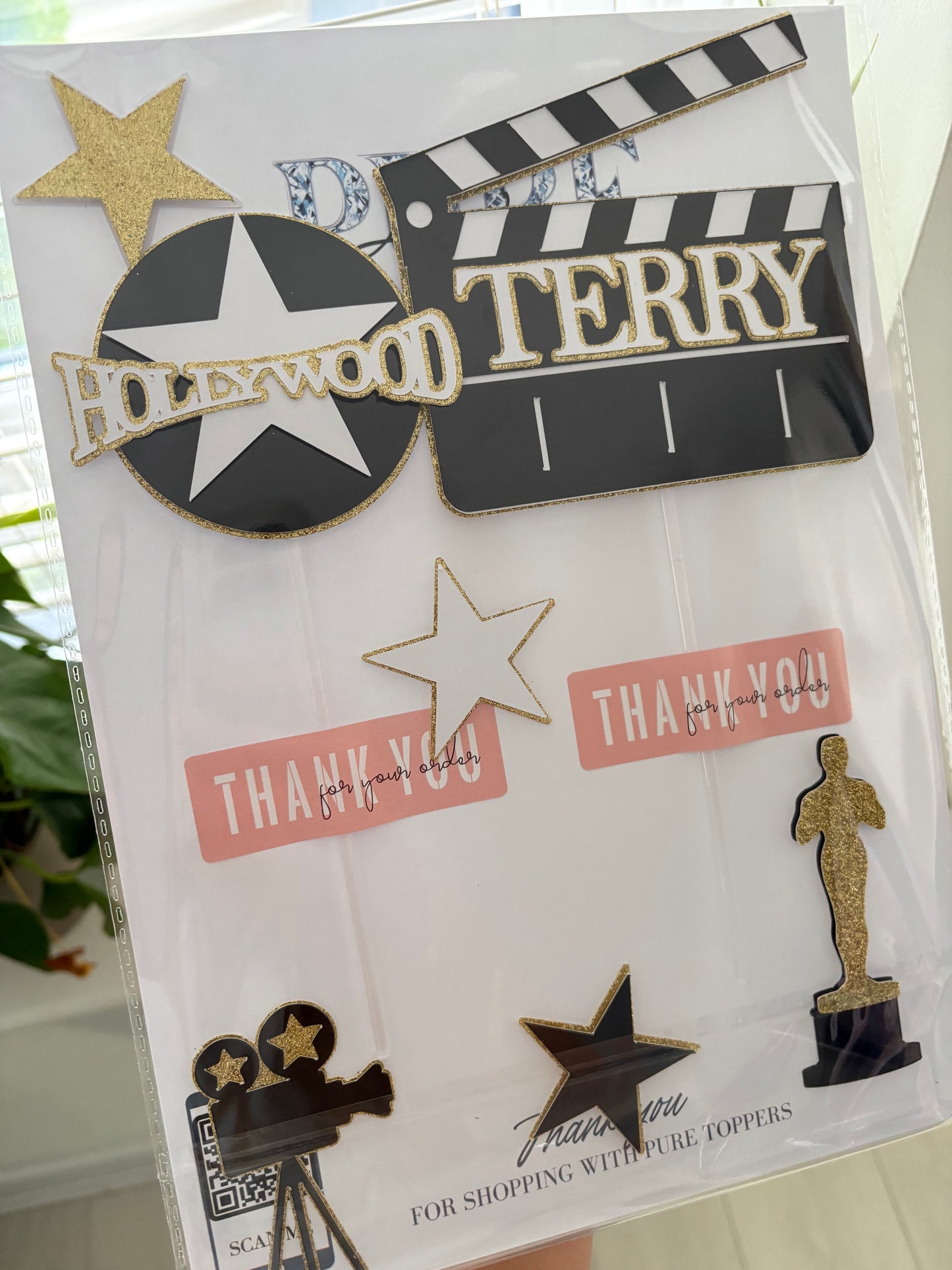 Movie Hollywood Cake Topper, Movie Award, Walk Of Fame, Personalised Cake Toppers, Cake Decorations, Party Supplies, Kitchen Supplies