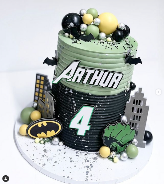 Superhero Cake Topper, Batman Cake Topper, Hulk Cake Topper