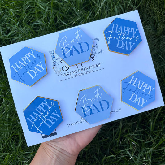 Father’s Day Cupcake Toppers | Best Dad Cake Decorations, Happy Father’s Day Cupcake Toppers | Dad Cake Decorations