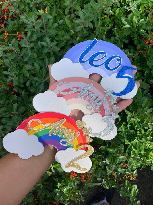 Rainbow Cake Topper