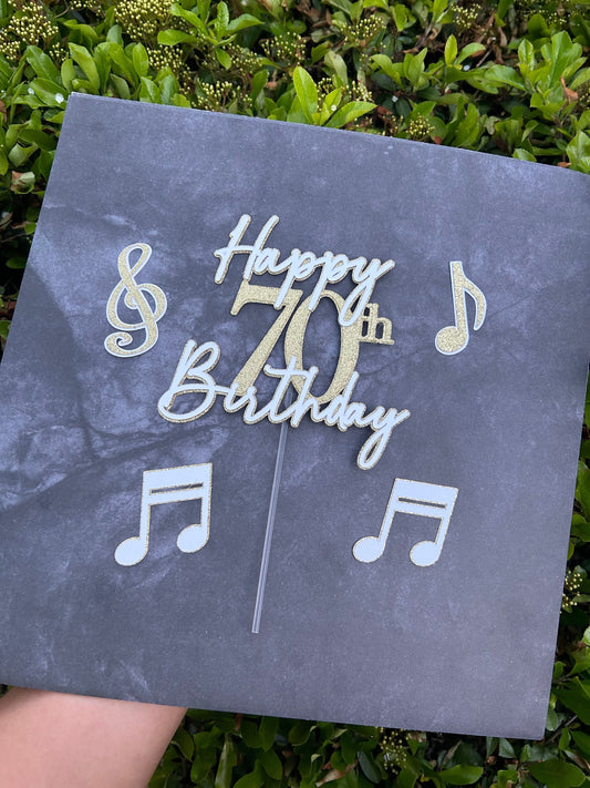 Music Notes Cake Topper