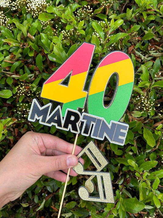 Jamaican/Reggae Cake Topper