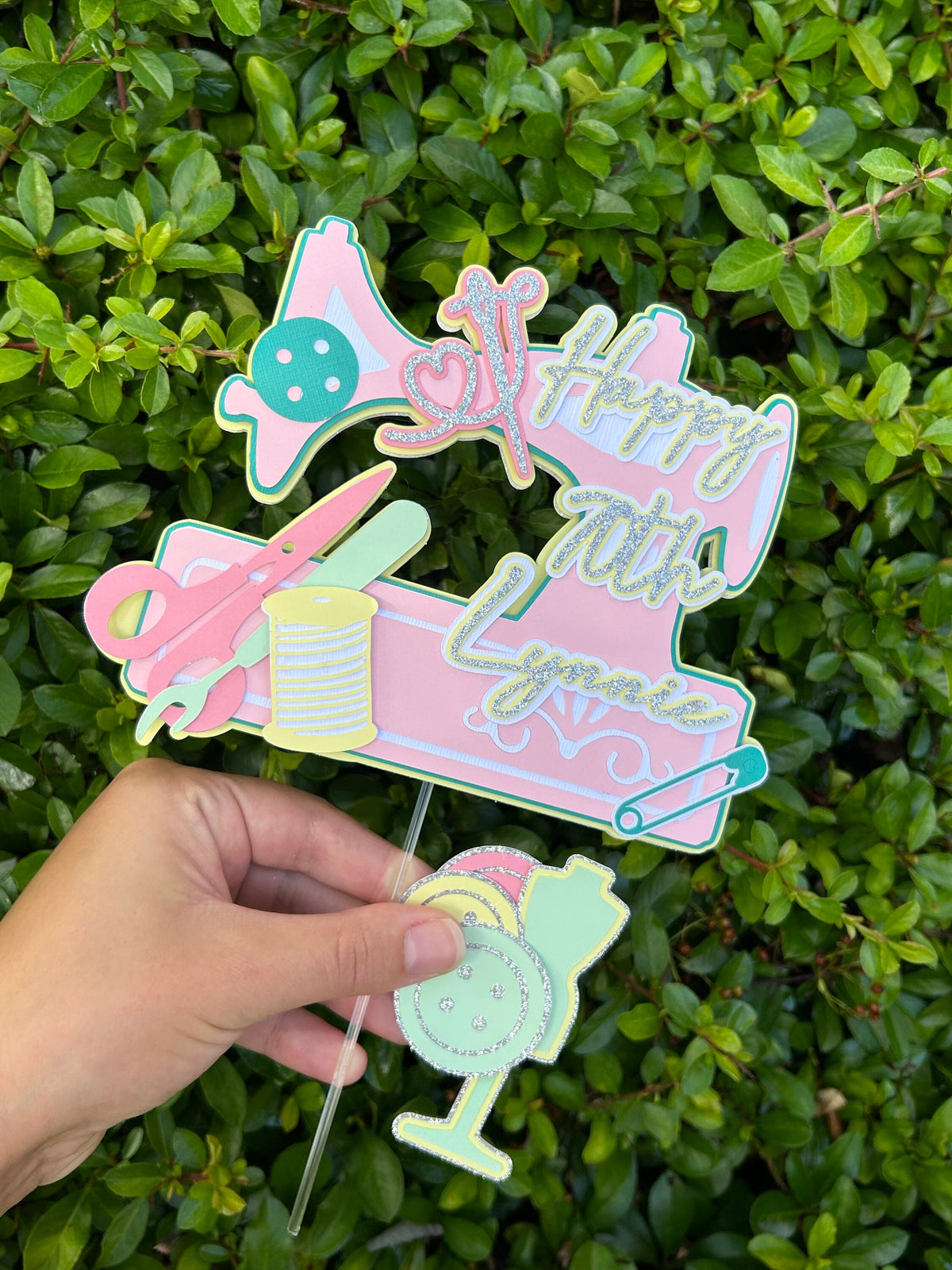Topper Gool Sewing Cake Topper, Sewing Machine Cake Topper – PureToppers