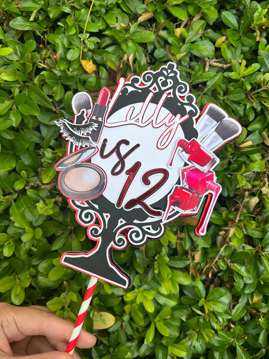 Make-up Cake Topper