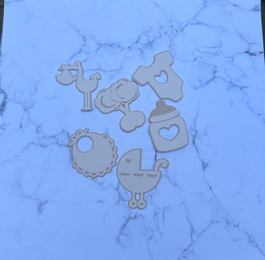 Baby Shower Cupcake Toppers Gender Reveal (Neutral)