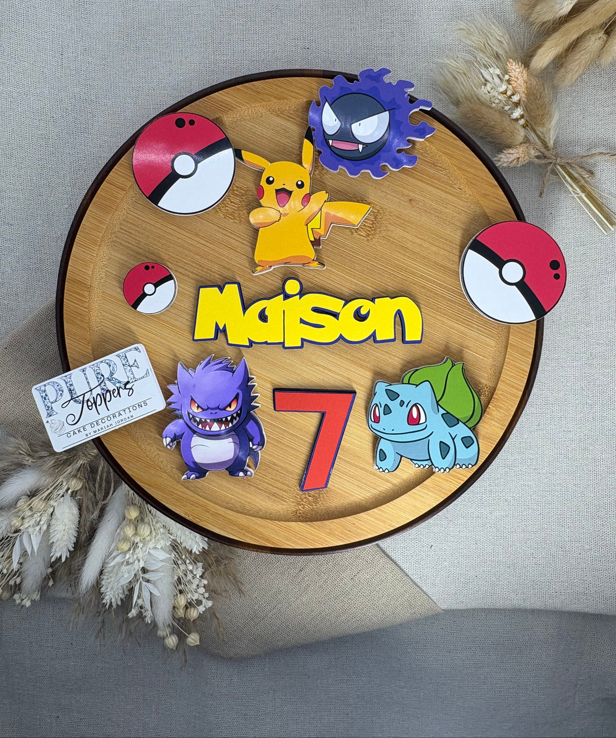 Pokémon cake decorations featuring layered Poké Balls