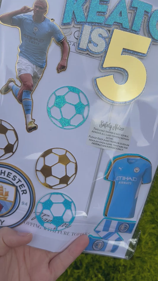 Football Cake Topper Manchester City